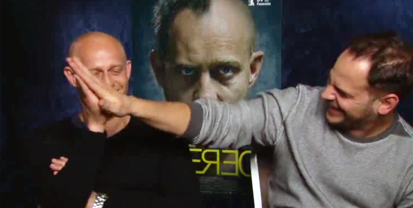 Jessica Neumayer spricht mit den Schauspielern Moritz Bleibtreu und Jürgen Vogel über ihren Psychothriller "Stereo".